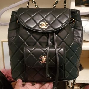 Quilted Backpack Purse